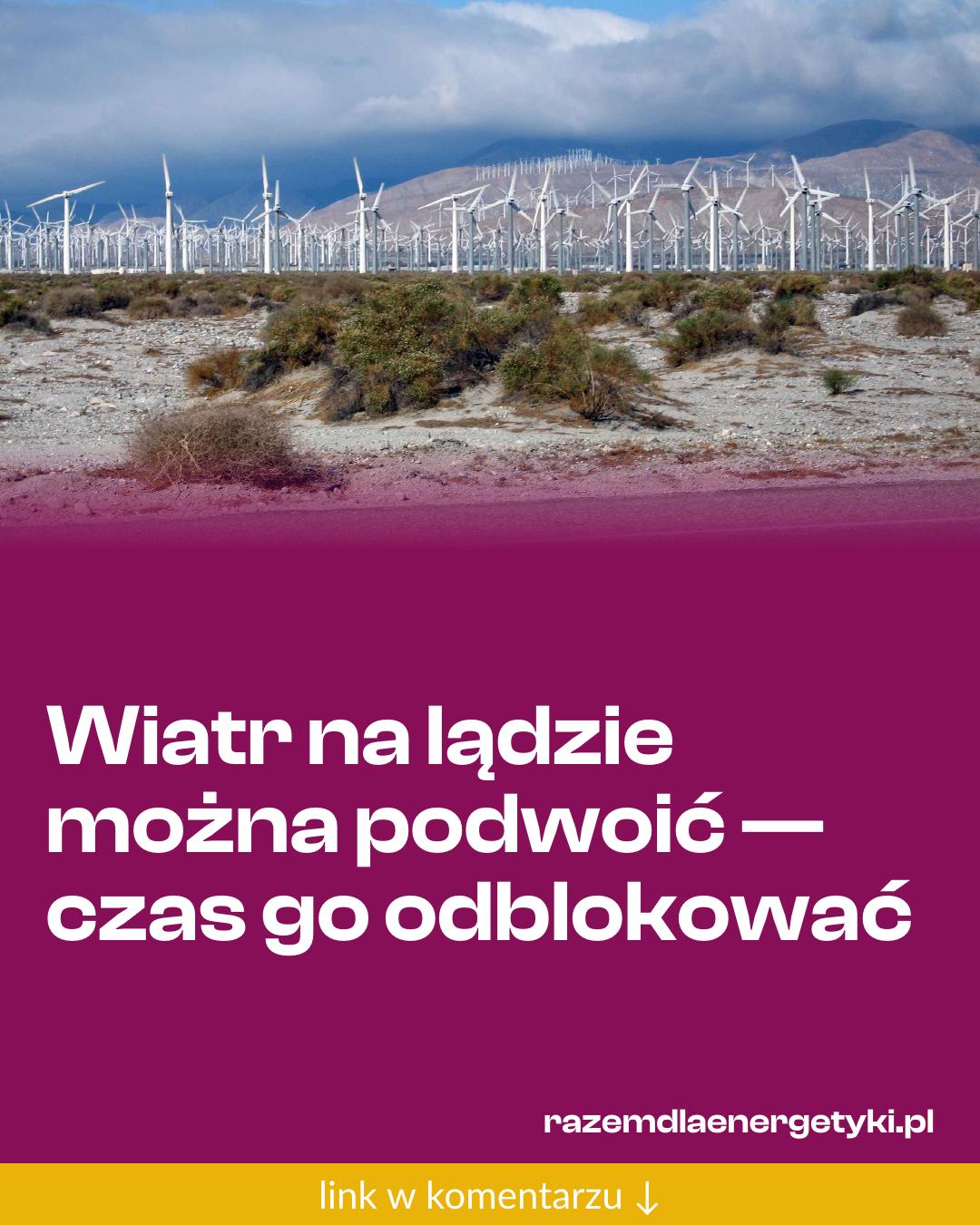 Grafika do udostępnienia: Wiatr na lądzie można podwoić — czas go odblokować